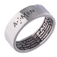 Anello Amen Padre Nostro in Argento APN-18 - APN-18